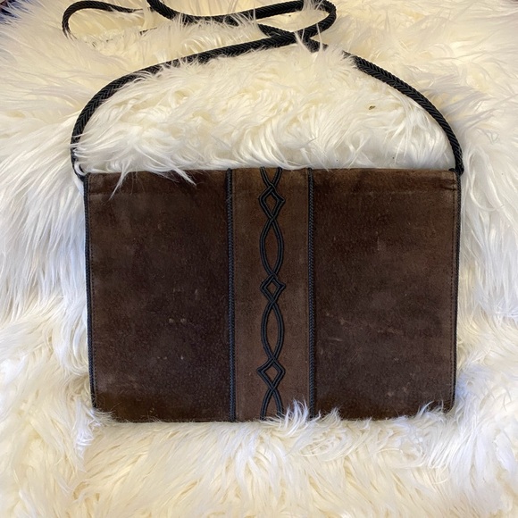 Authentic Vintage Saint Laurent Envelope Style Shoulder Bag - Picture 3 of 11